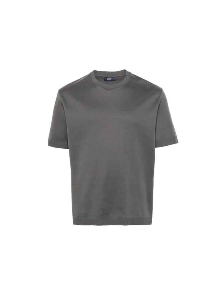 Grau Baumwolle T-Shirt