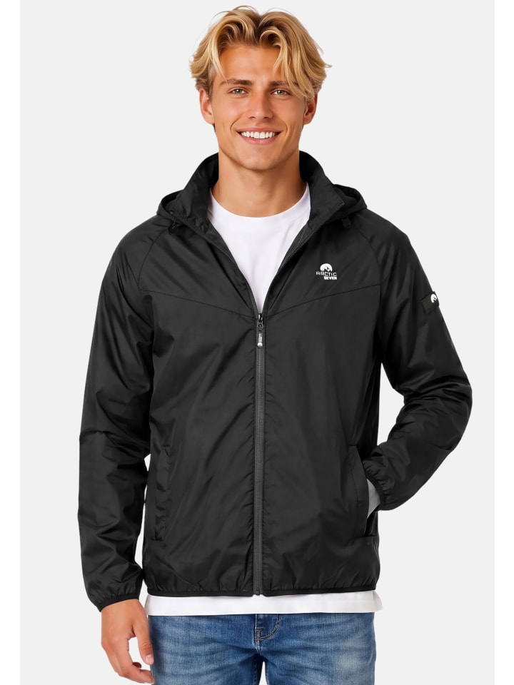 Regenjacke Arctic Seven Herren Regenjacke AS412 in Schwarz