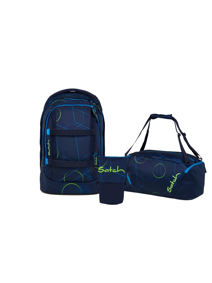Schulrucksack-Set PACK "Blue Tech" 3-teilig in Blau