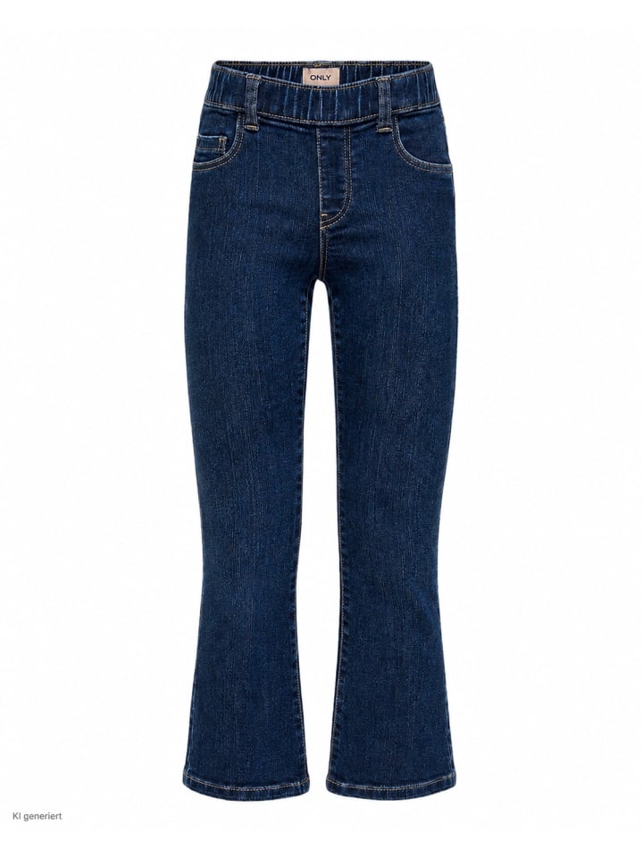 Flared Jeans Kmgrain Mini in dark blue denim