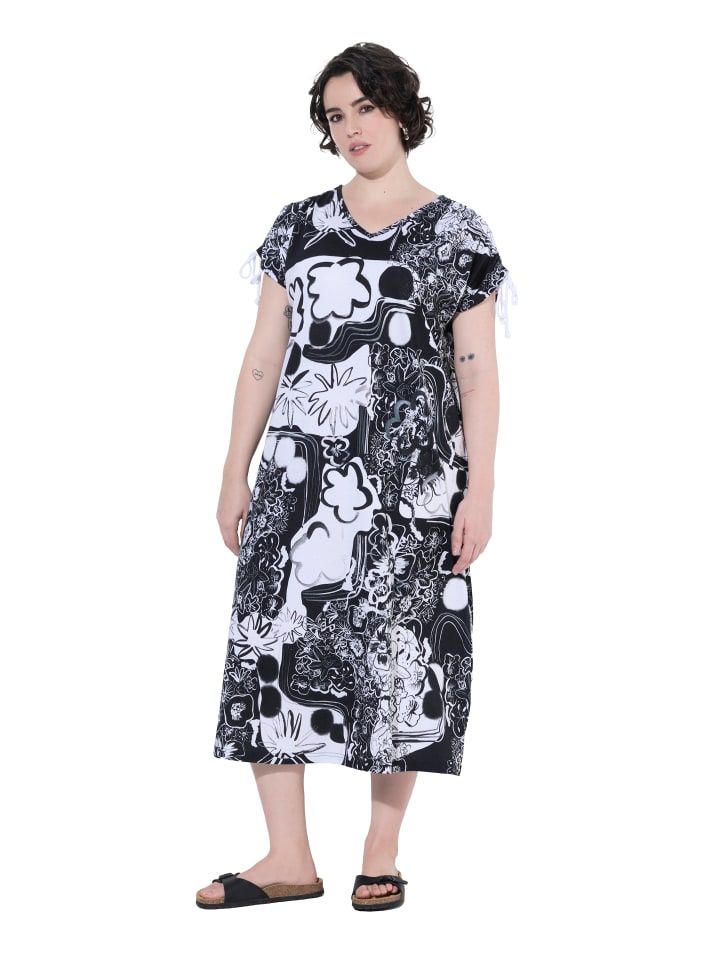 Jerseykleid in schwarz