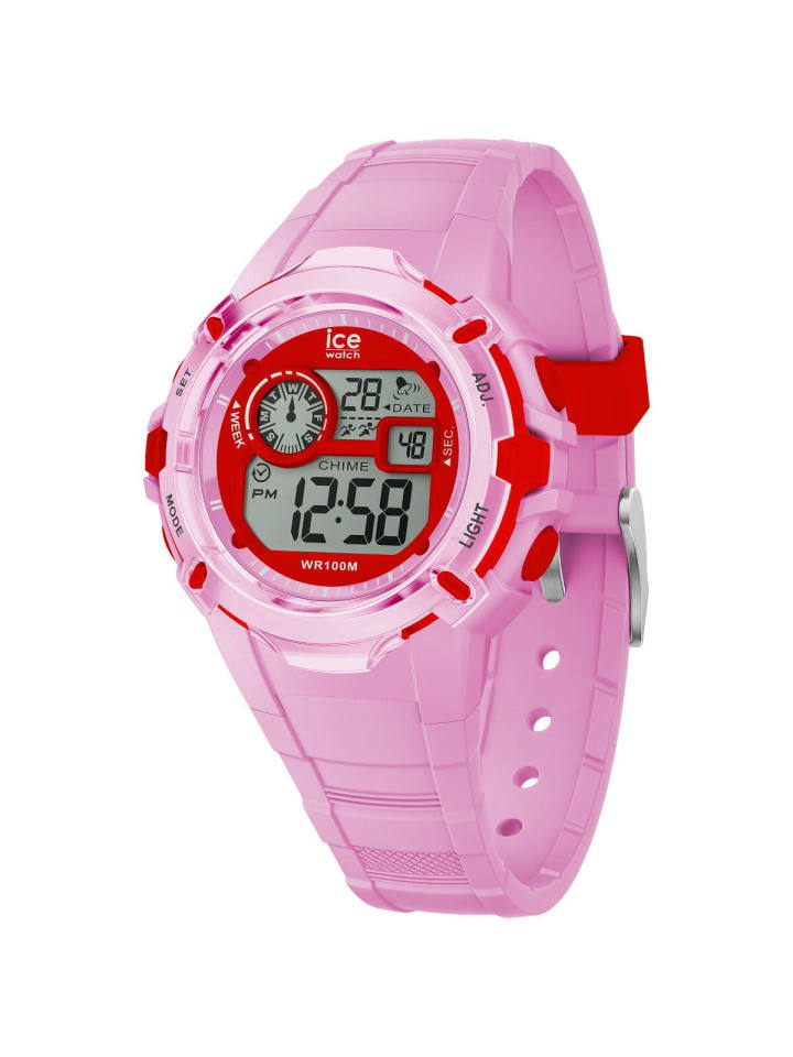 Digitaluhr für Erwachsene in pink