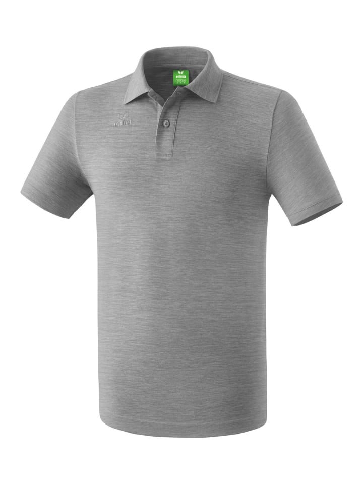 Kinder Teamsport Poloshirt in grau melange
