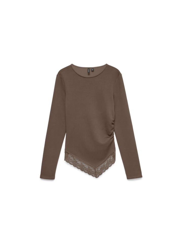 Langarmshirt in cocoa brown