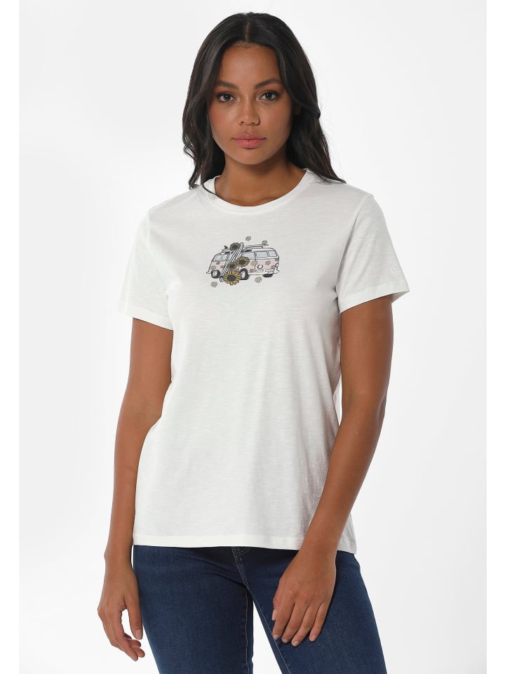 T-Shirt "WOR13319" in Cremeweiß