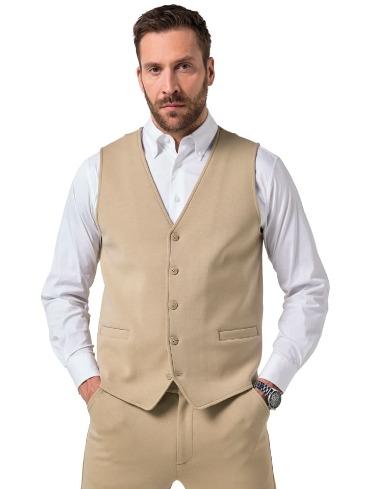 Steppweste in beige
