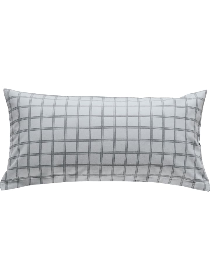 Edel Flanell Kissenbezug in grau