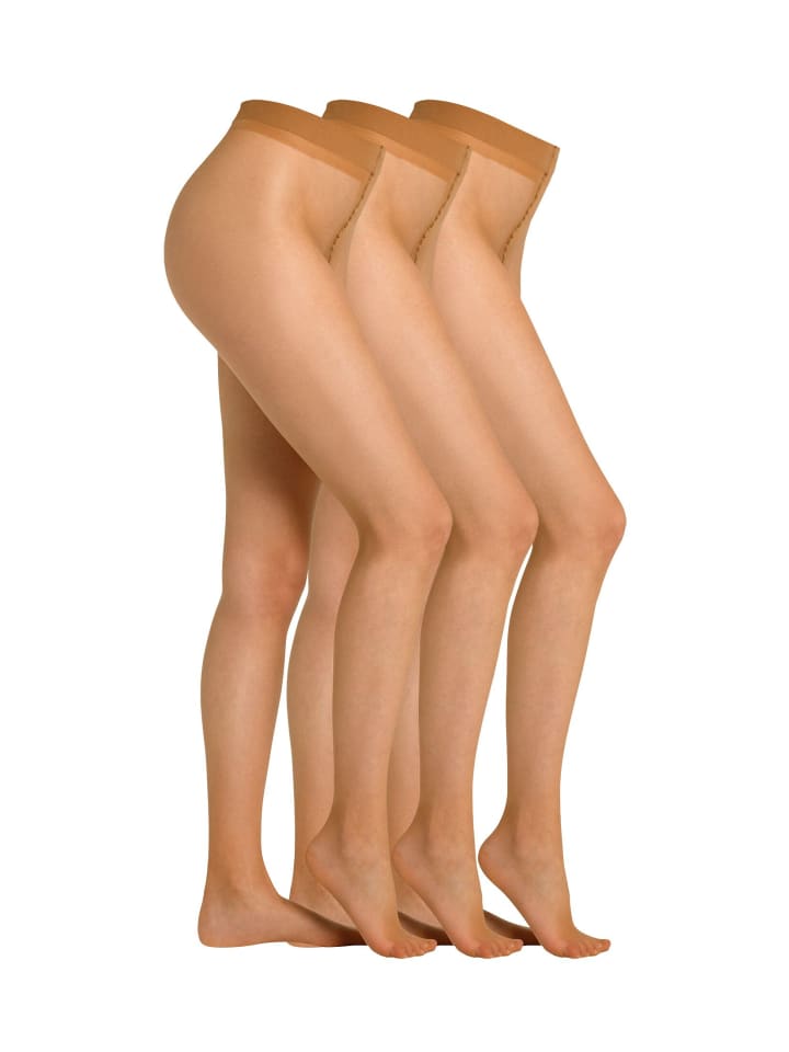 Strumpfhose 3er Pack sand