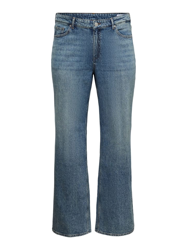 Weit geschnitten in Medium Blue Denim