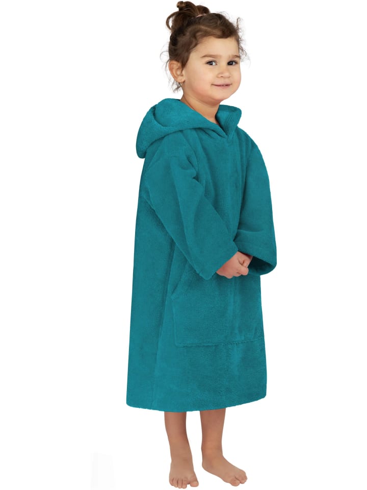 Kinder langarm Poncho 2-5 Jahre Pichilemu in Blau