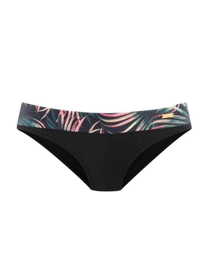 Bikini-Hose in schwarz-bedruckt