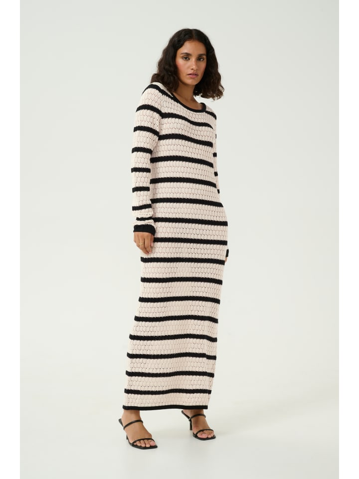 Kleid KAeleanor Regular fit in Feather Gray / Black Stripe