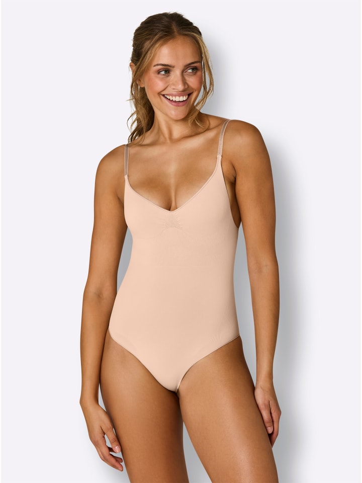 Body ohne Bügel in camel