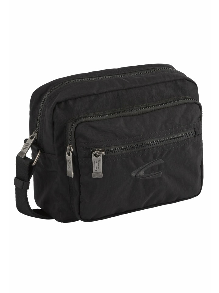 JOURNEY Cross Bag mit Reißverschluss am Hauptfach in Schwarz