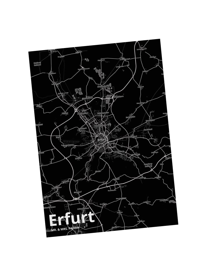 Postkarte Erfurt mit Spruch in Keine Angabe