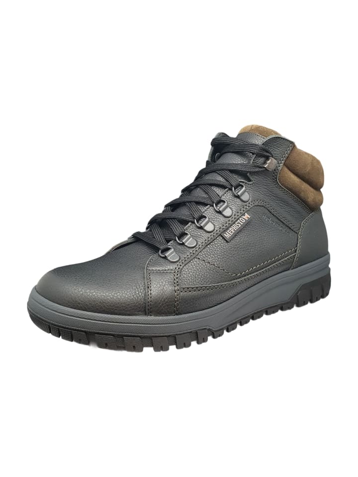 Schnürstiefeletten in Schwarz