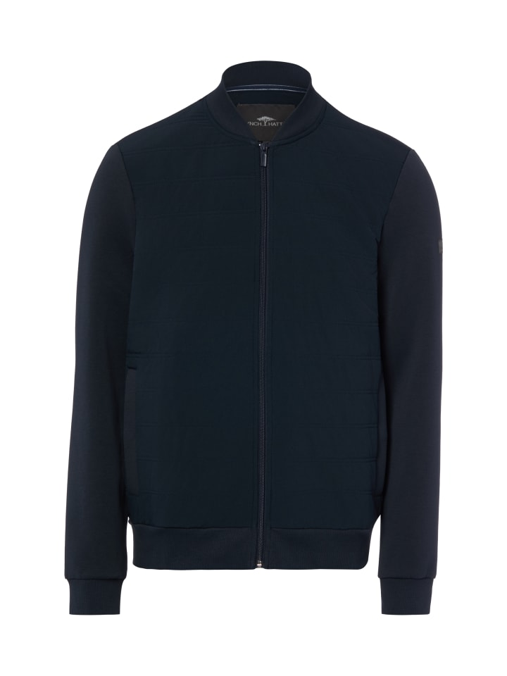 Sweatjacke in marine - 0001