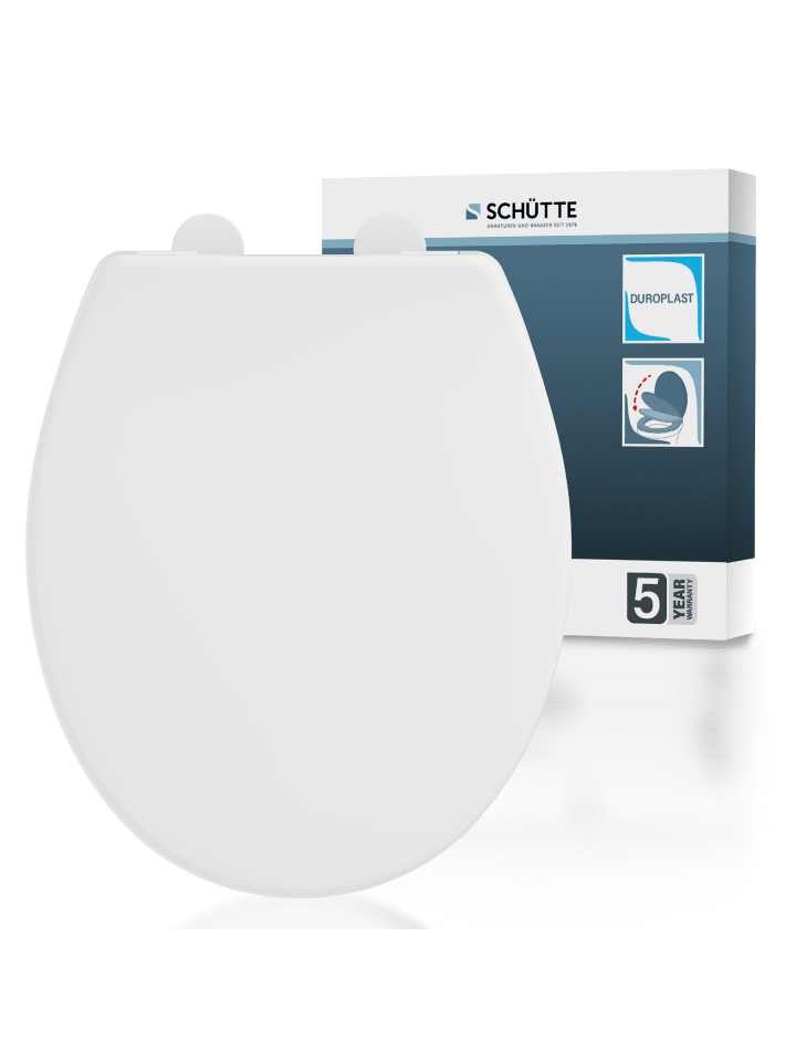 Duroplast WC-Sitz WHITE, PREMIUM, mit Absenkautomatik
