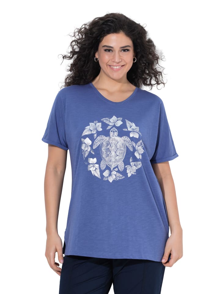 Shirt in atlantikblau