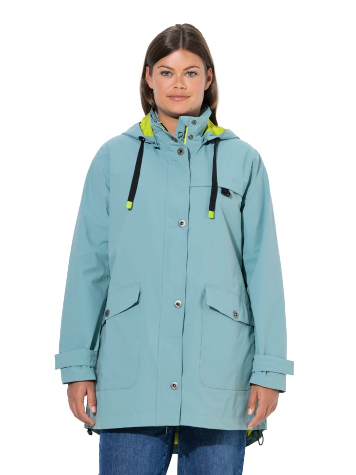 Funktionsjacke in grau türkis