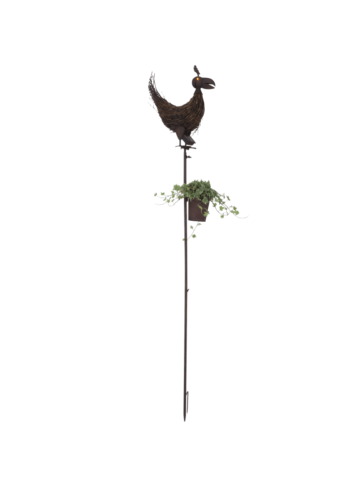 LED Solarleuchte "HUHN" in rost