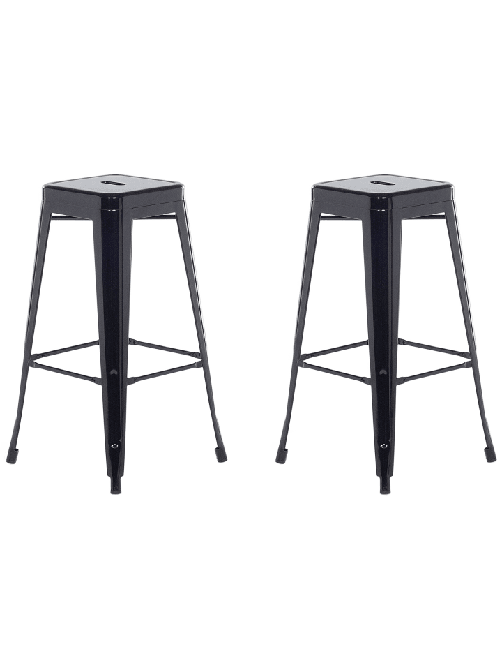 2er-Set Barhocker CABRILLO in Schwarz