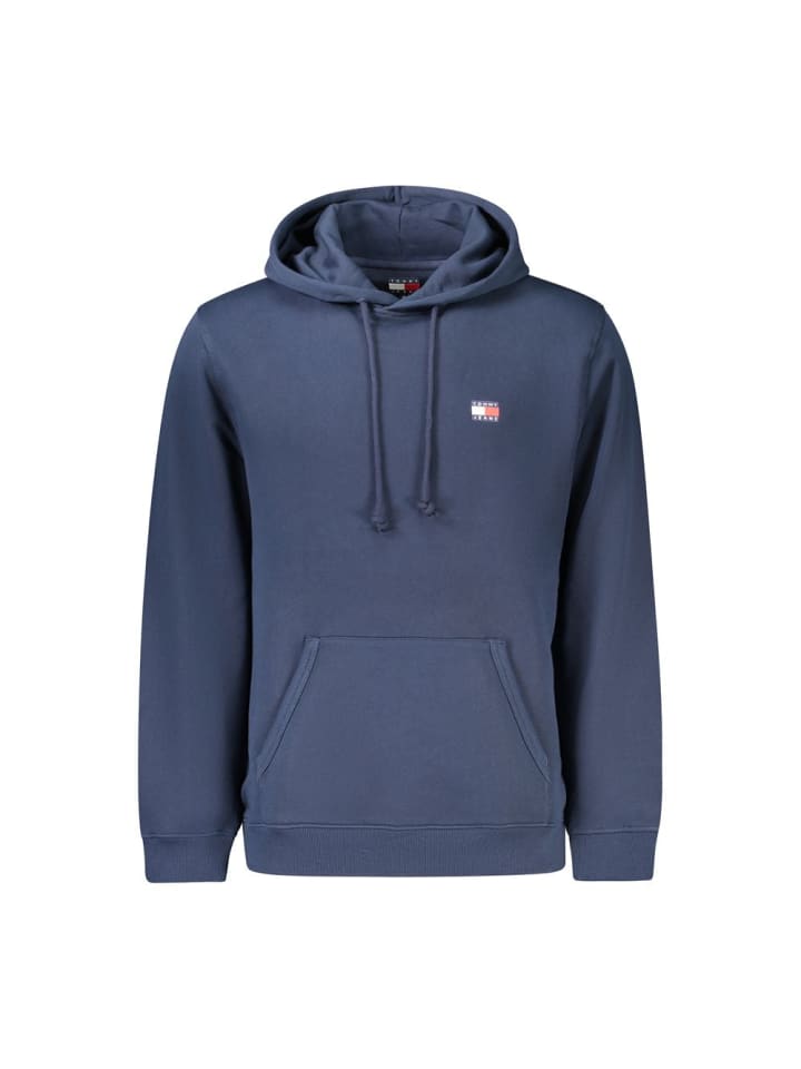 Blau Baumwolle Herren Hoodie