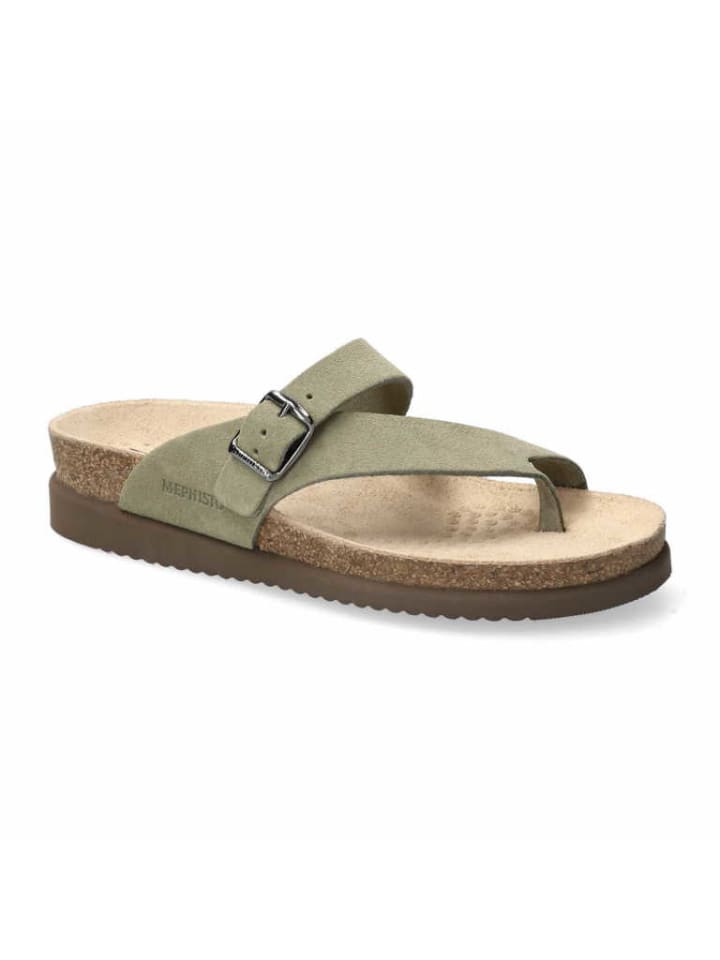 Pantolette in khaki
