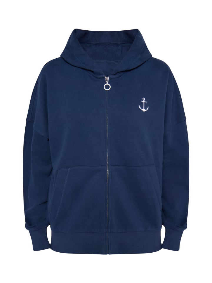 Damen Kapuzenjacke in Marine