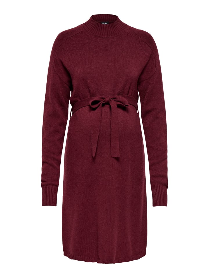 Strickkleid in Cabernet