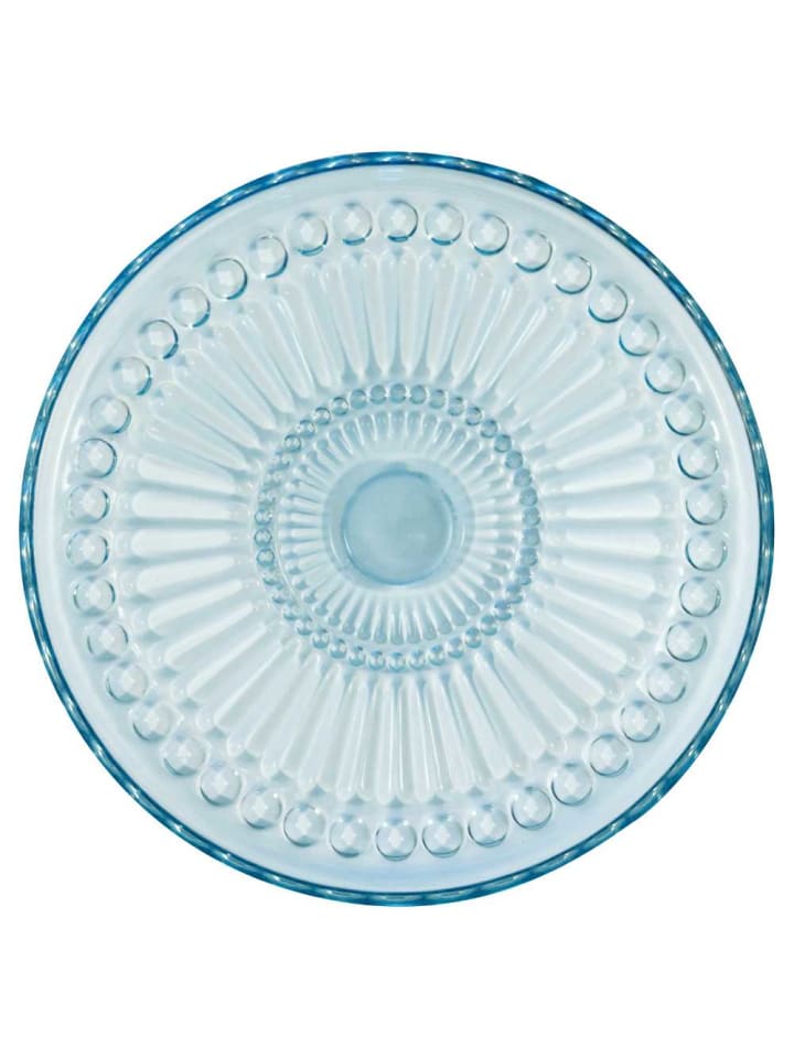 Glas Teller ALICE PALE BLUE Blau 18,5 cm