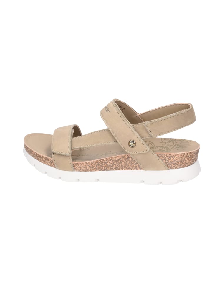 Keilsandaletten in Beige