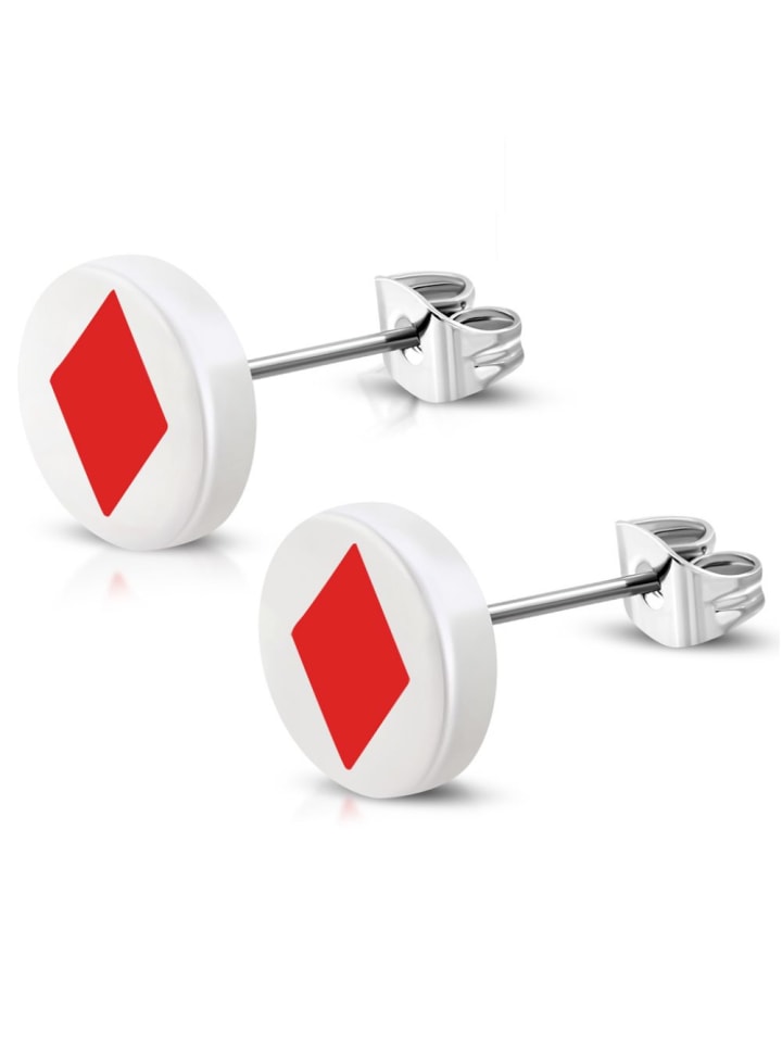 Ohrstecker in Karo