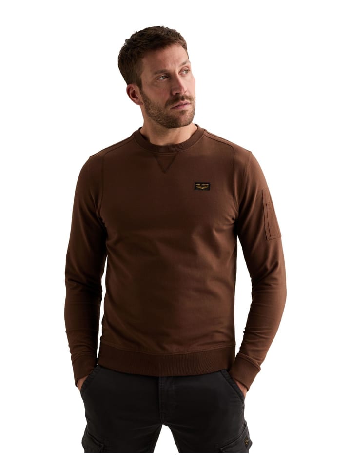 Sweatshirt CREWNECK AMERICAN CLASSIC in Braun