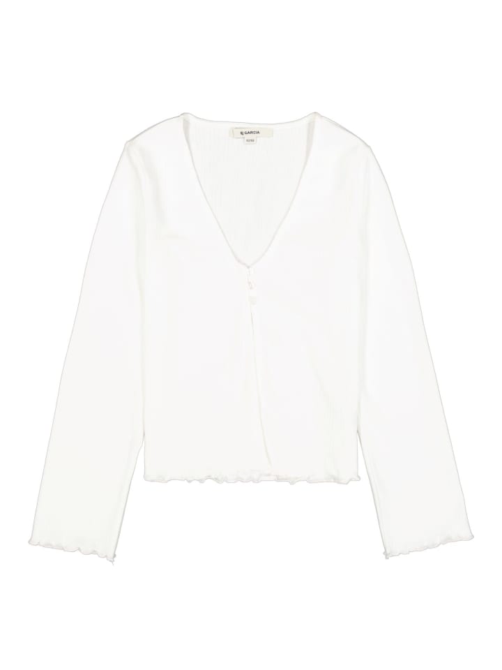 Strickjacke kurzer Cardigan in off white