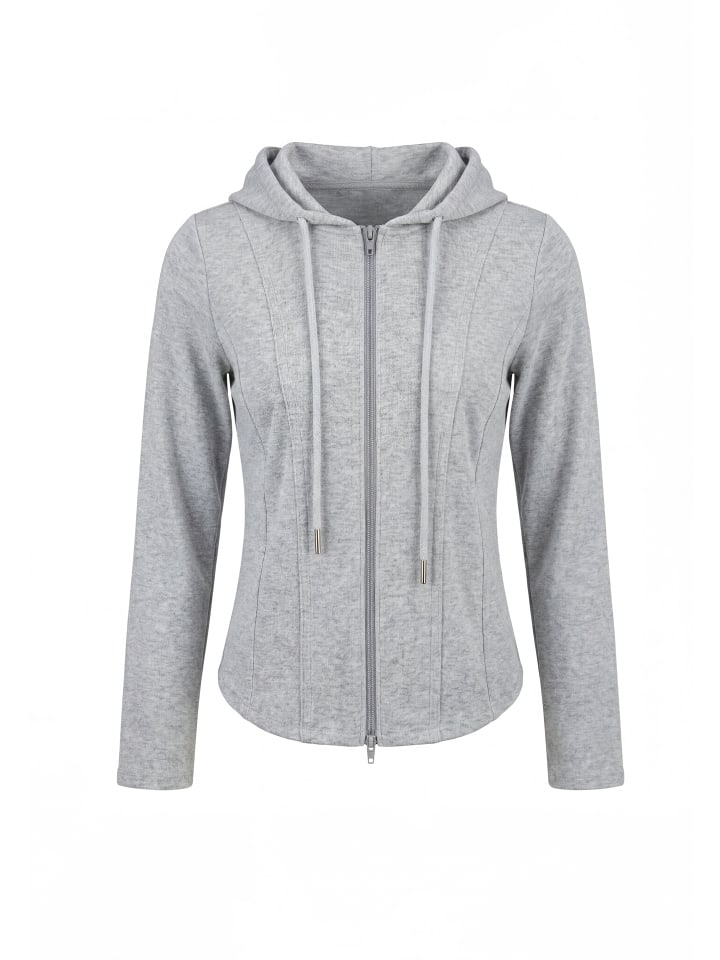 Women Hoodie in Grey Melange