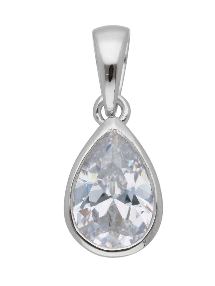 925 Silber Anhänger mit Zirkonia in silber