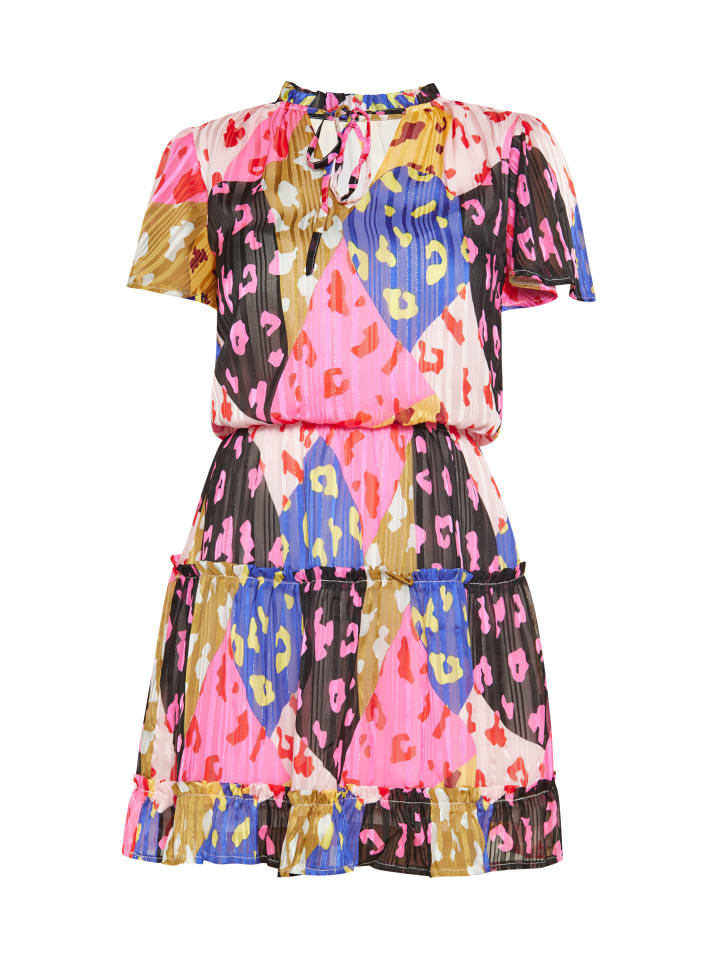 Women Dress in multicolour pink