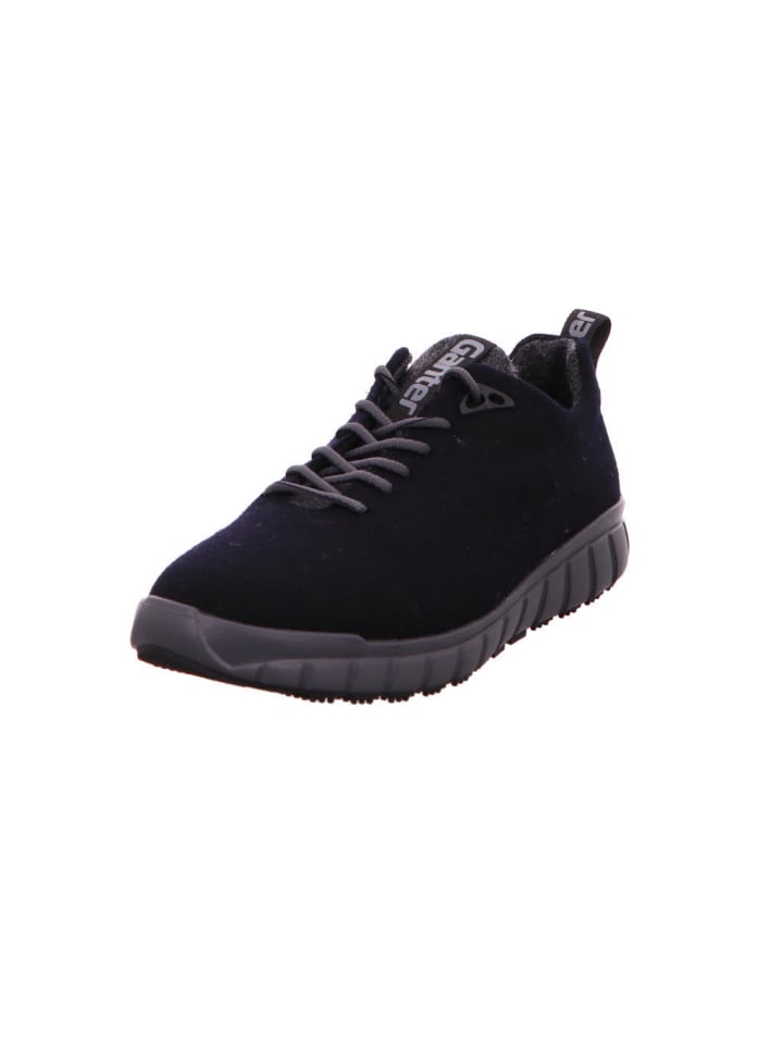 Komfort Schnürschuh in blau