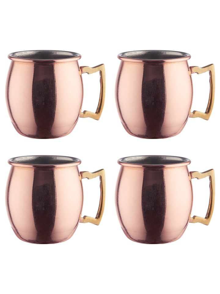 Butlers Mini-Becher MOSCOW MULE 4er-Set in Roségold