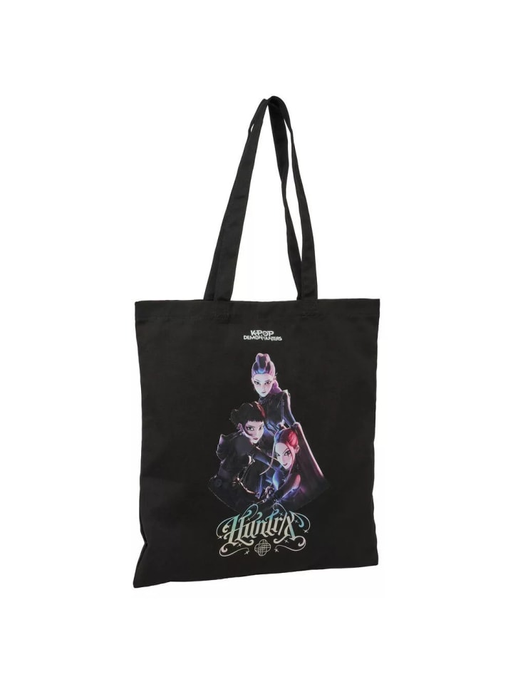 Warriors Canvas Schultertasche mit Knopf, Einkaufstasche 42 cm