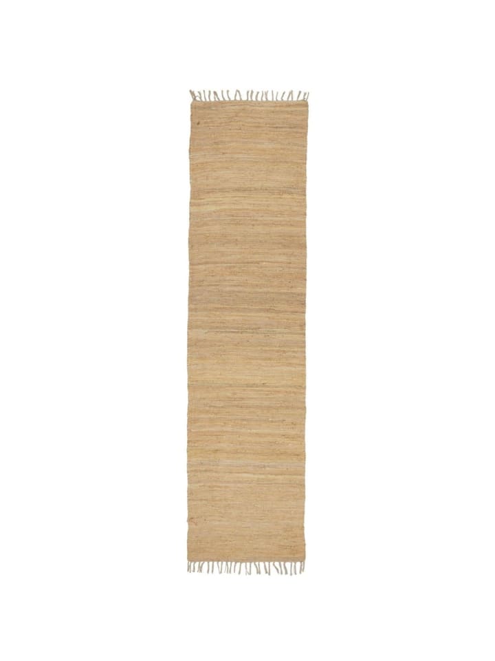 Stilvoller Bodenläufer aus Baumwolle in beige