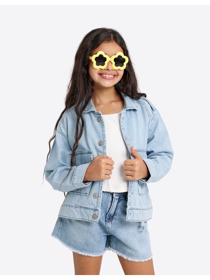 Jacke in Hellblau