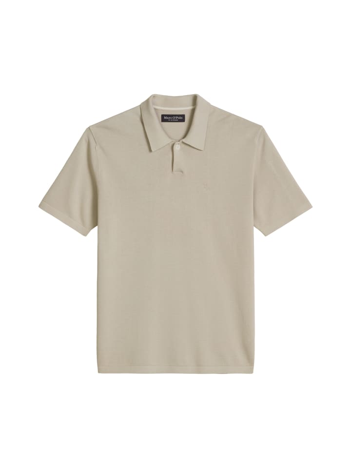 Strick-Poloshirt regular in Grey Kit