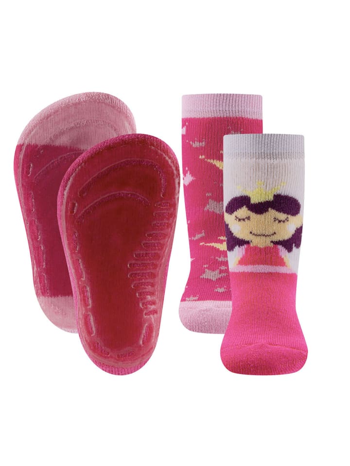 2er-Set Stoppersocken 2er Pack Prinzessin in pink
