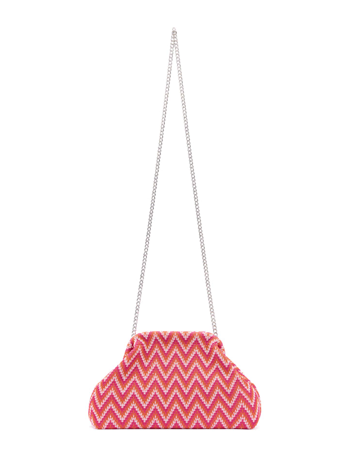 Women Clutch in Orange Multicolor