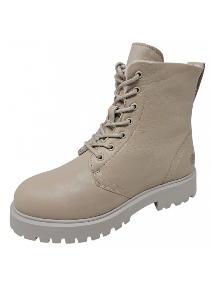 Schnürstiefel  in Beige