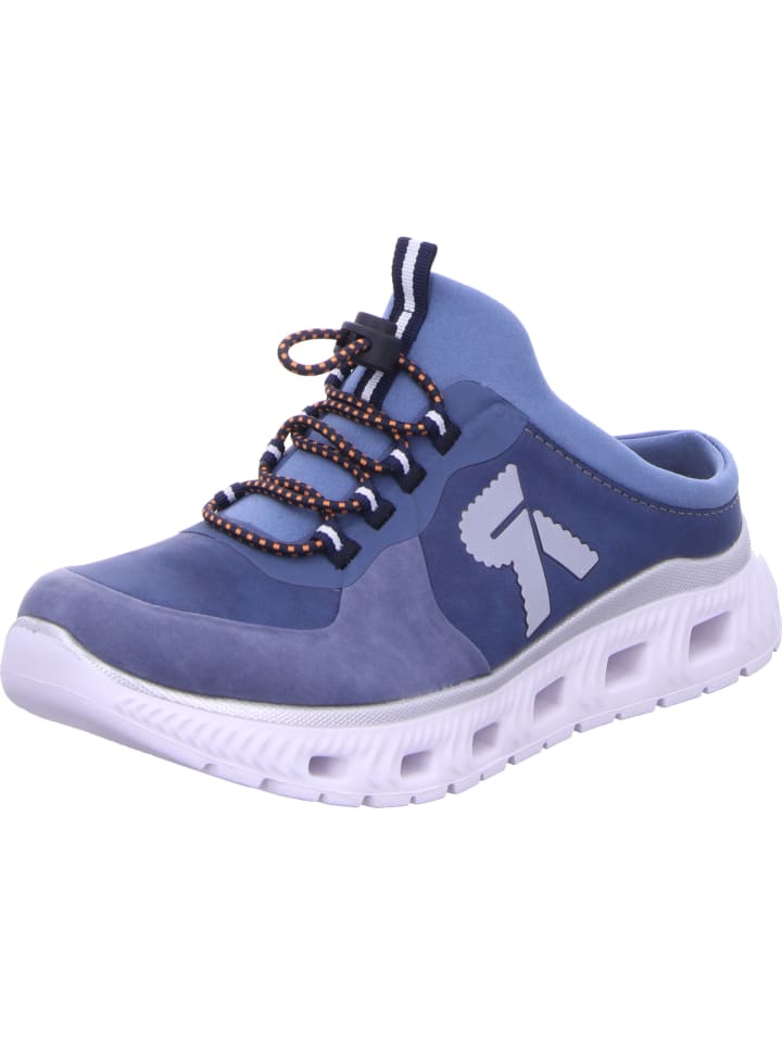 Pantoletten in lightblue/jeans