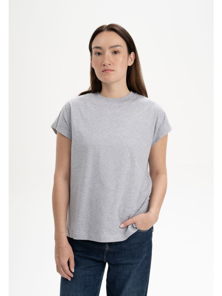 T-Shirt Style MADHU in grau melange