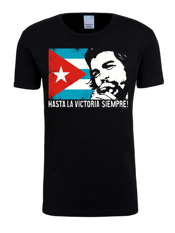T-Shirt Che - Cuban Flag in schwarz